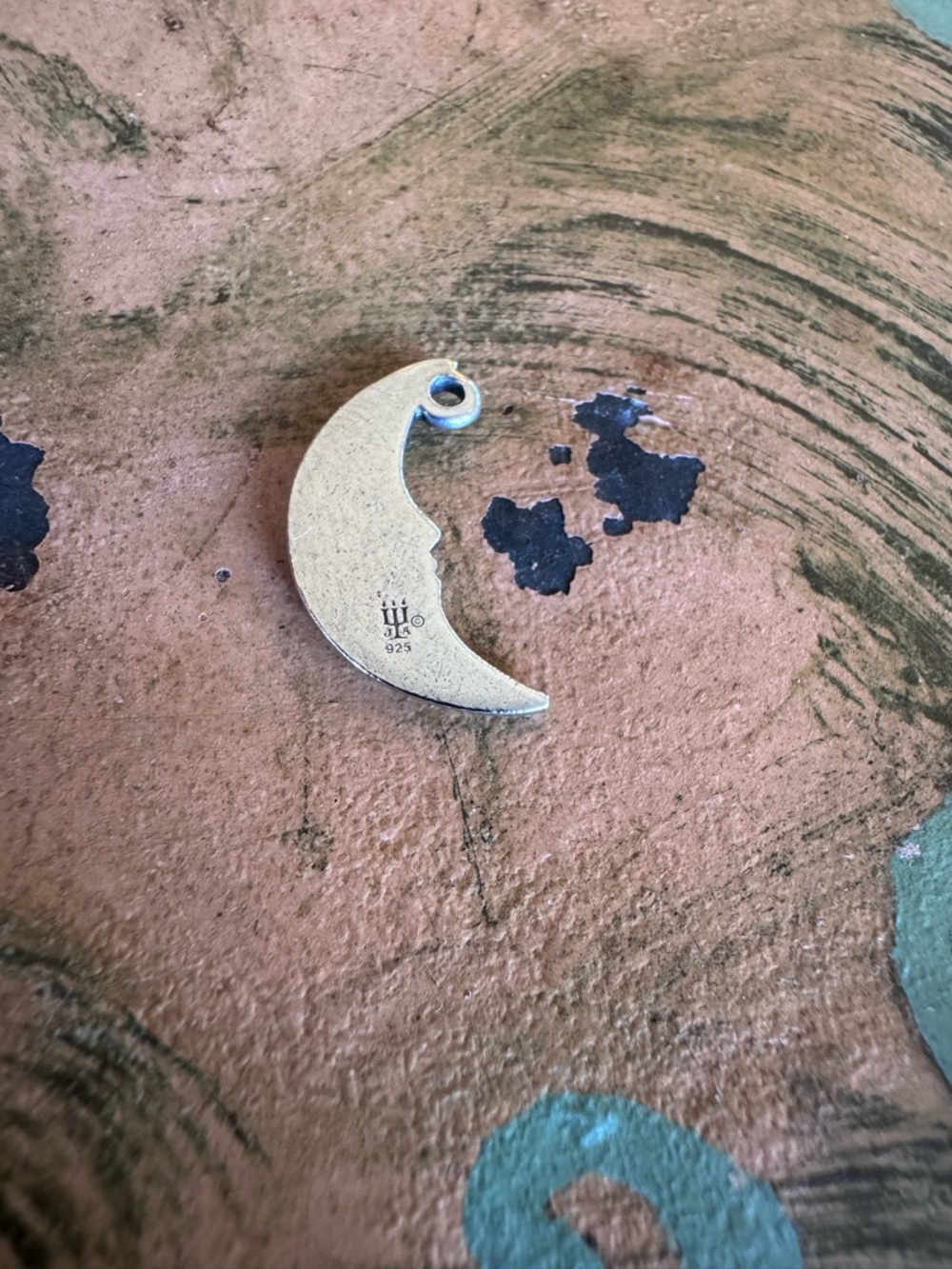 James AveryCrescent Moon Face Pendant - Silver Tone - Picture 2 of 3